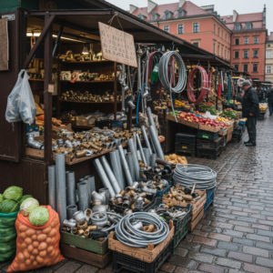 Zakupy na warszawskim bazarze a hydraulika. Gdzie szukać części?